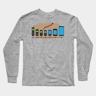 mobile phone evolution Long Sleeve T-Shirt